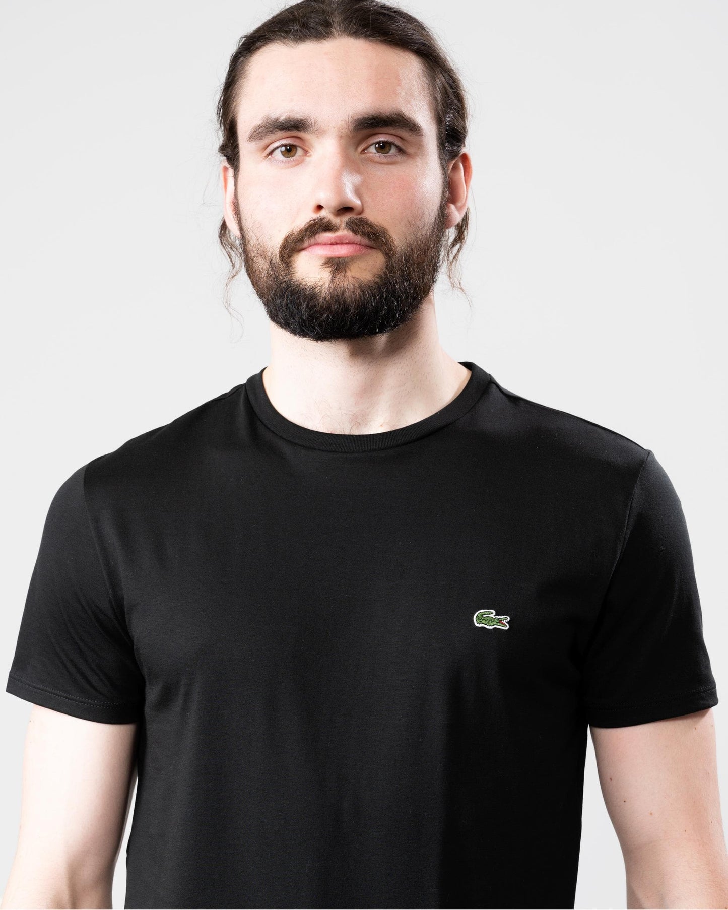Lacoste Mens Crew Neck Pima Cotton Jersey T-Shirt - Black 031