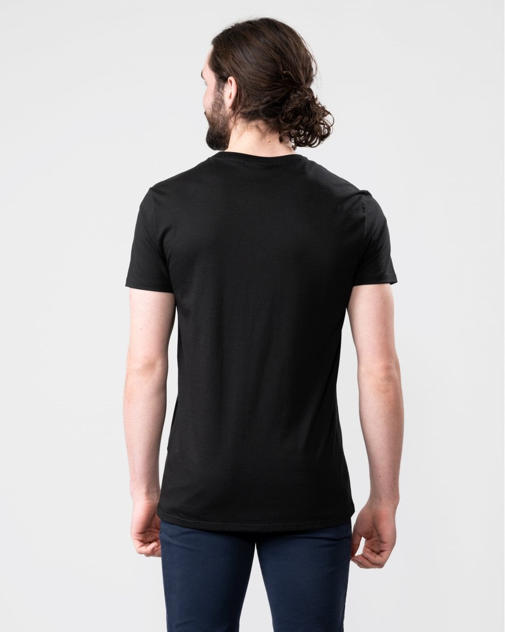 Lacoste Mens Crew Neck Pima Cotton Jersey T-Shirt - Black 031