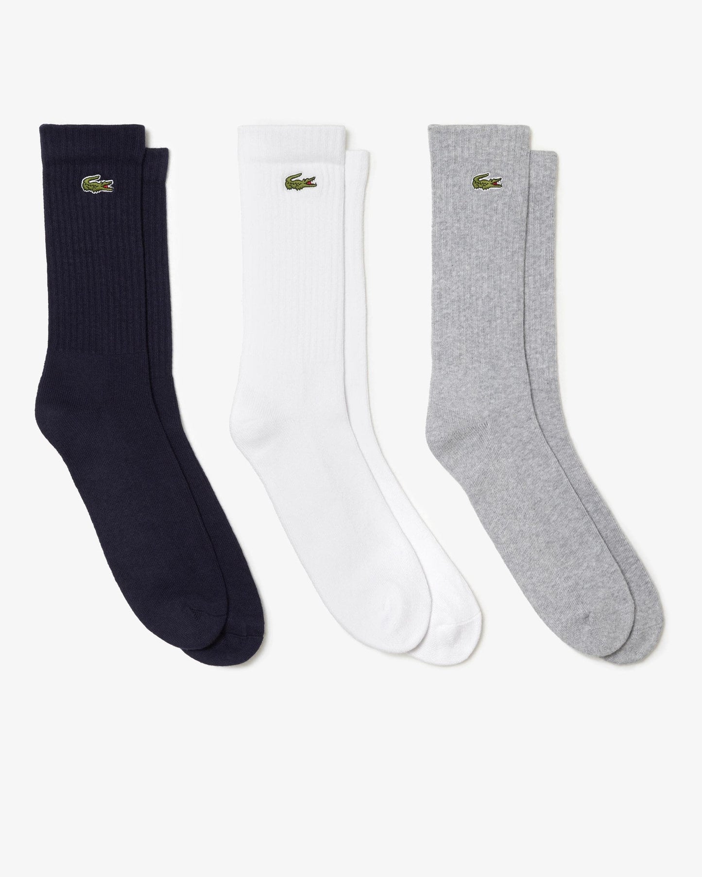 Lacoste 3 Pack Sport Mens High Cut Socks