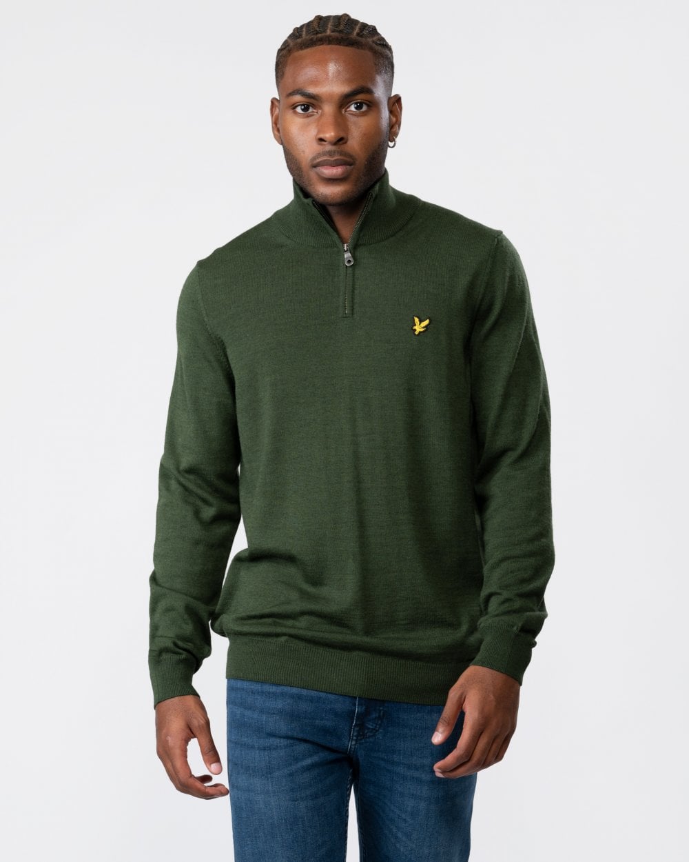Lyle & Scott Quarter-Zip Mens Merino Jumper