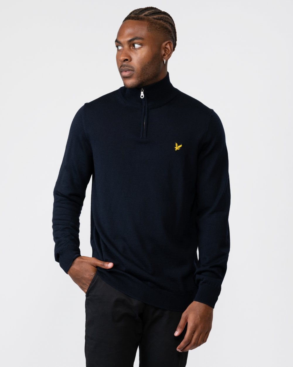 Lyle & Scott Quarter-Zip Mens Merino Jumper