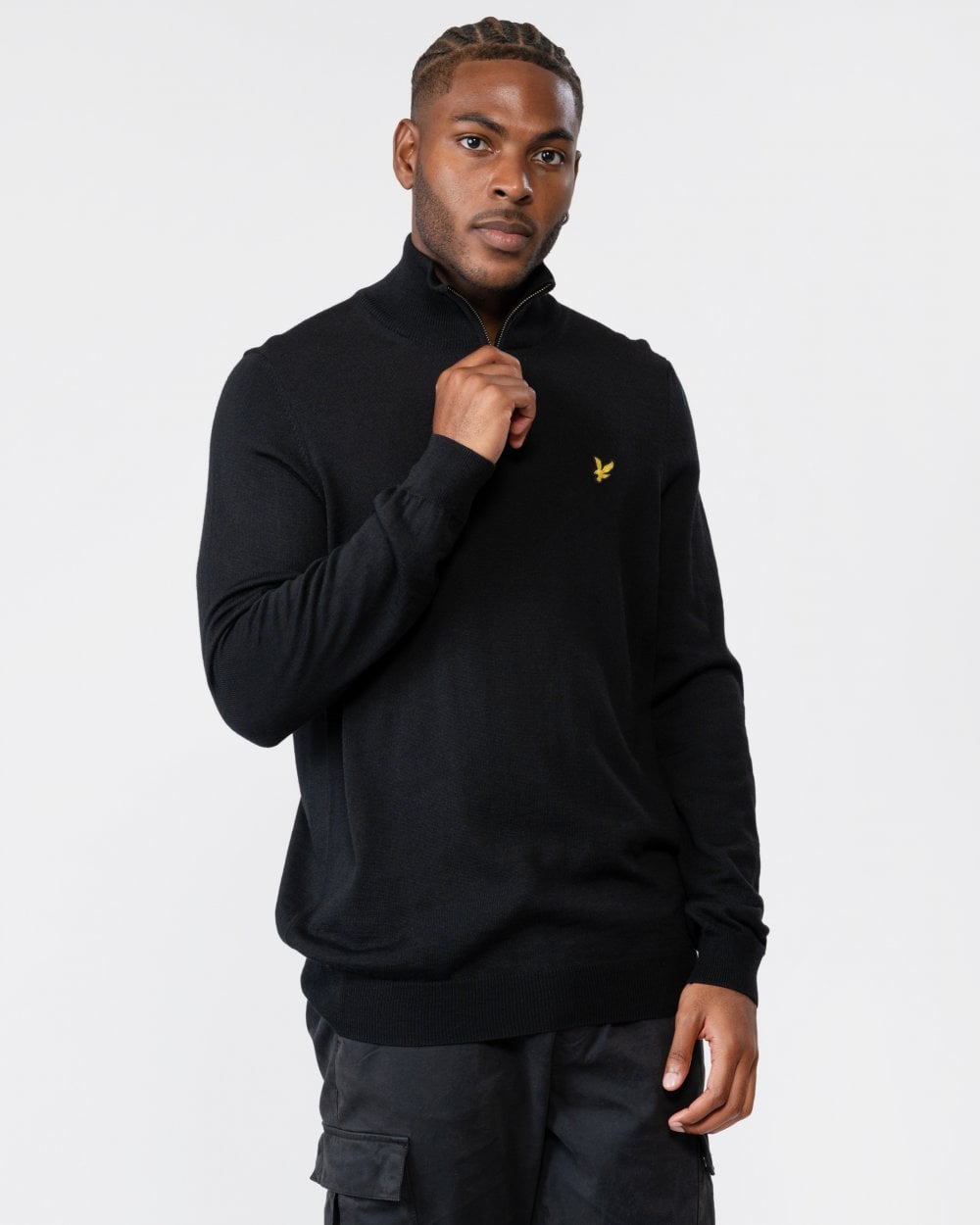 Lyle & Scott Quarter-Zip Mens Merino Jumper