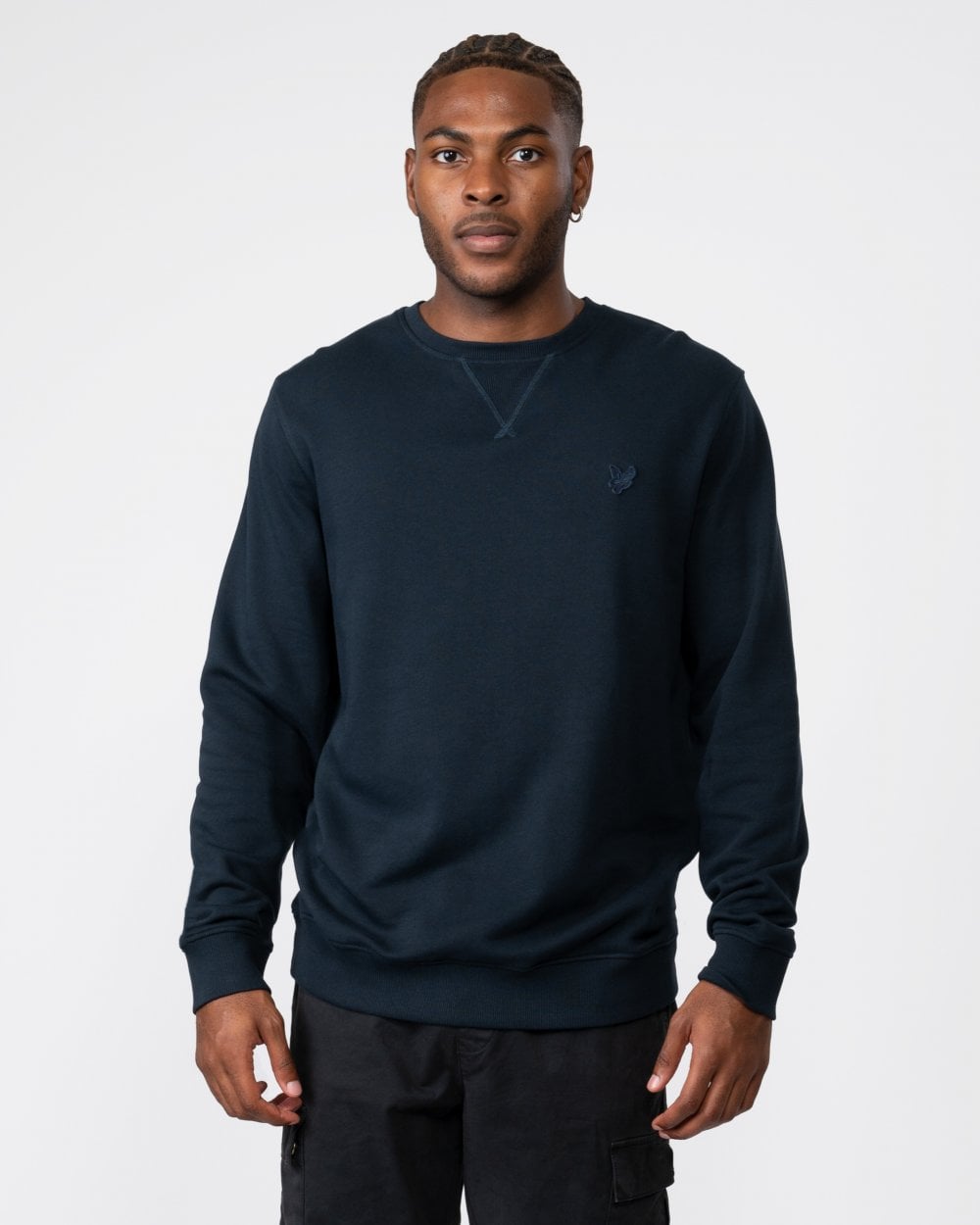 Lyle & Scott Tonal Eagle Mens Crew Neck Sweatshirt