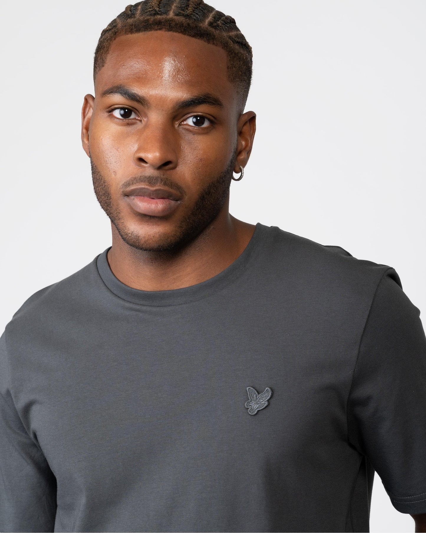 Lyle & Scott Tonal Eagle Mens T-Shirt - W635 Gunmetal