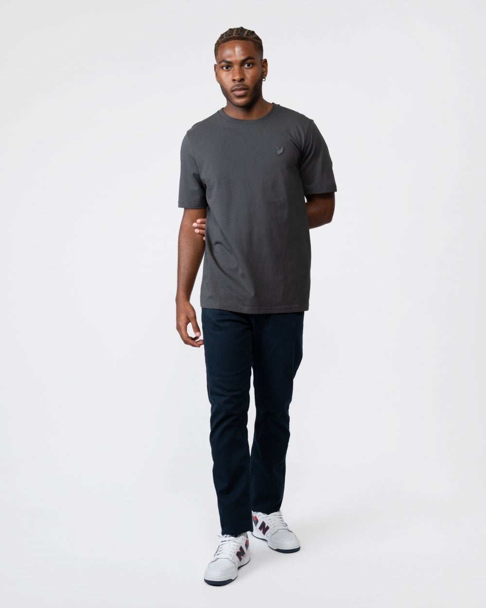 Lyle & Scott Tonal Eagle Mens T-Shirt - W635 Gunmetal