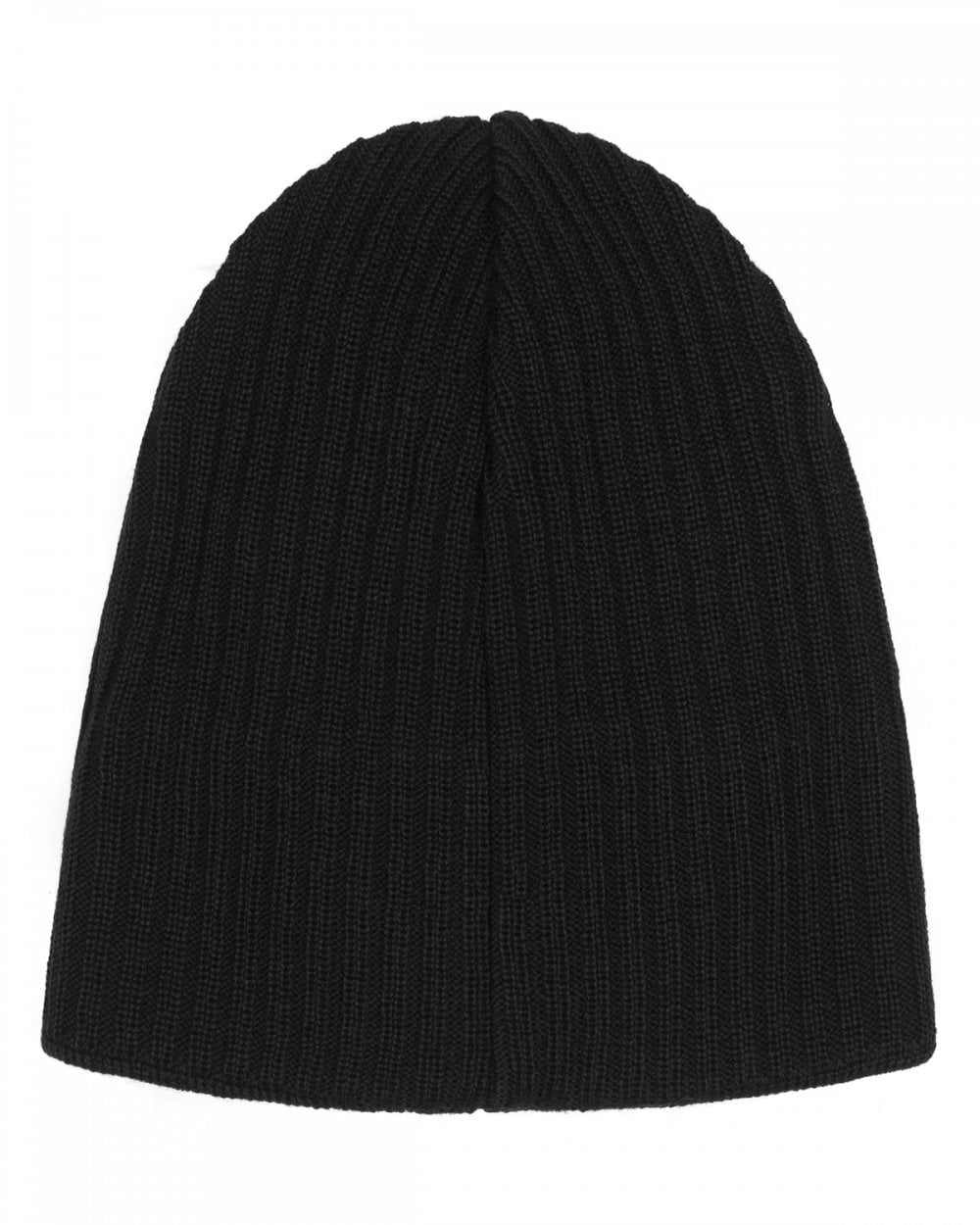 Lyle & Scott Knitted Ribbed Beanie - 572 True Black