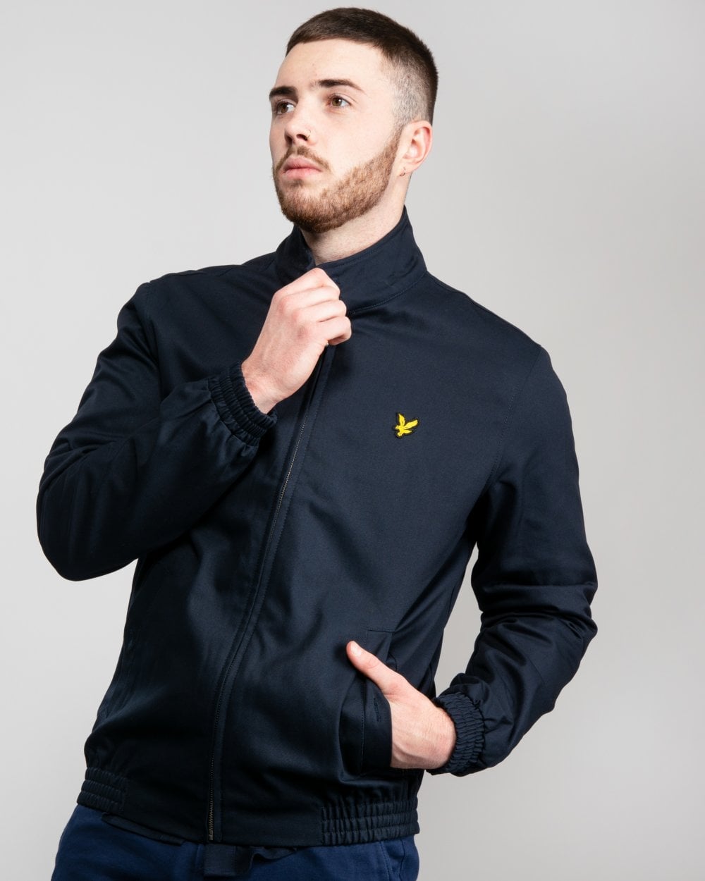 Lyle & Scott Mens Harrington Bomber Jacket - Z271 Dark Navy
