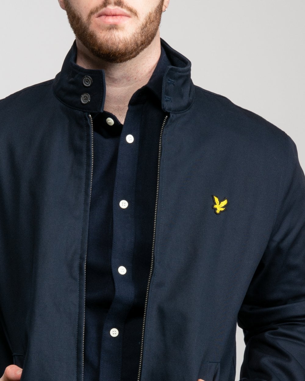 Lyle & Scott Mens Harrington Bomber Jacket - Z271 Dark Navy