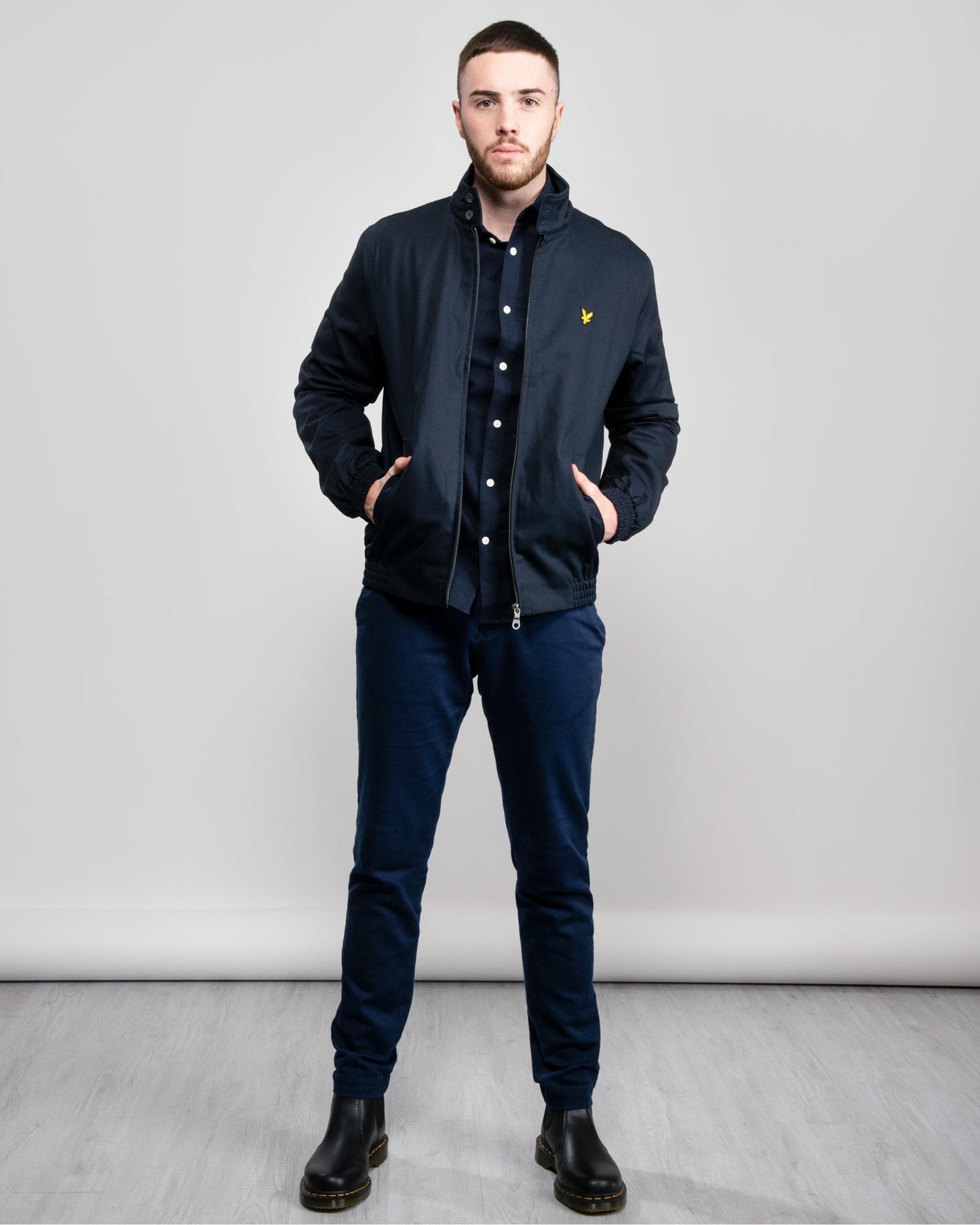 Lyle & Scott Mens Harrington Bomber Jacket - Z271 Dark Navy