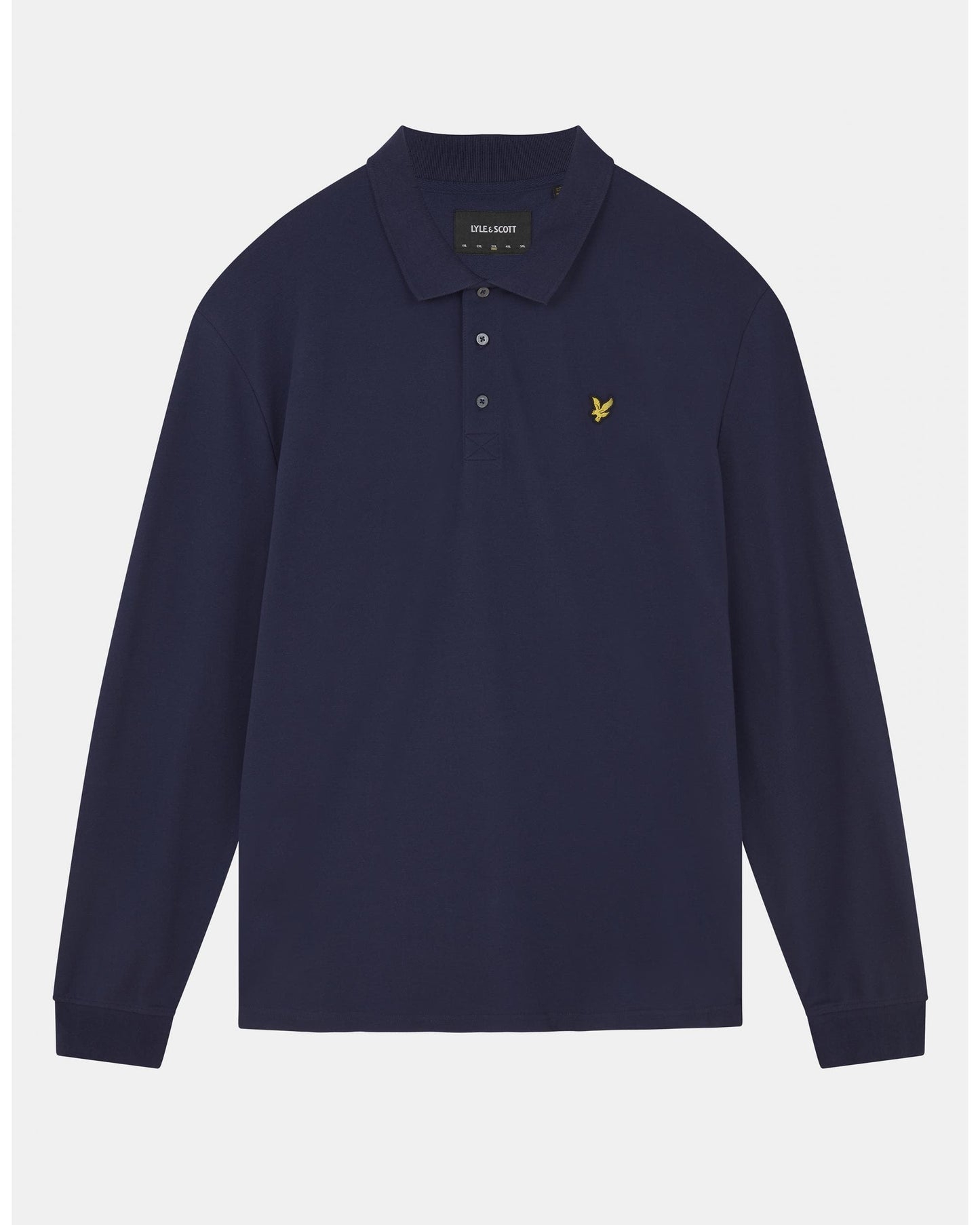 Lyle & Scott Mens Long Sleeve Polo Shirt - Z99 Navy