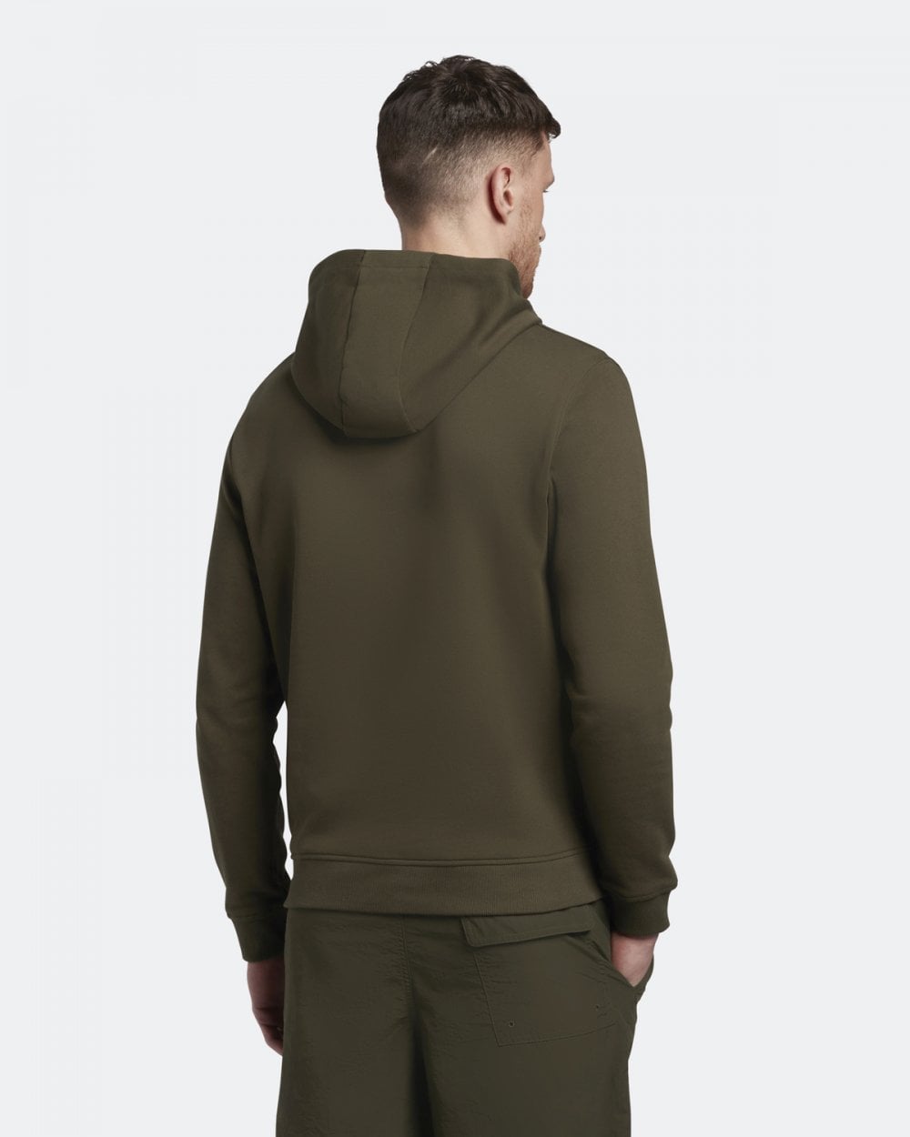 Lyle & Scott Mens Pullover Hoodie - W485 Olive