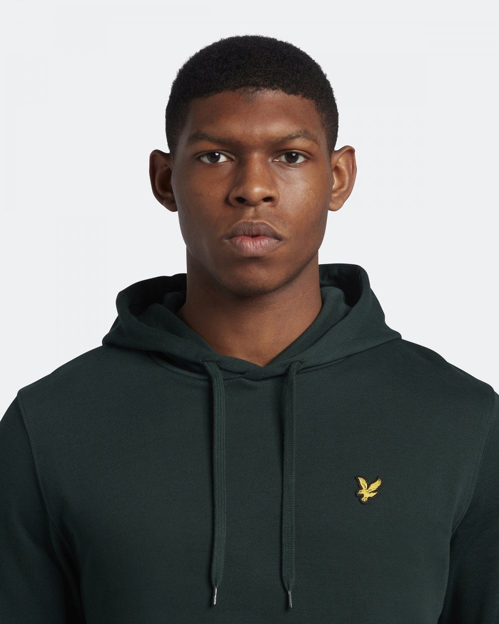 Lyle & Scott Mens Pullover Hoodie - W486 Dark Green