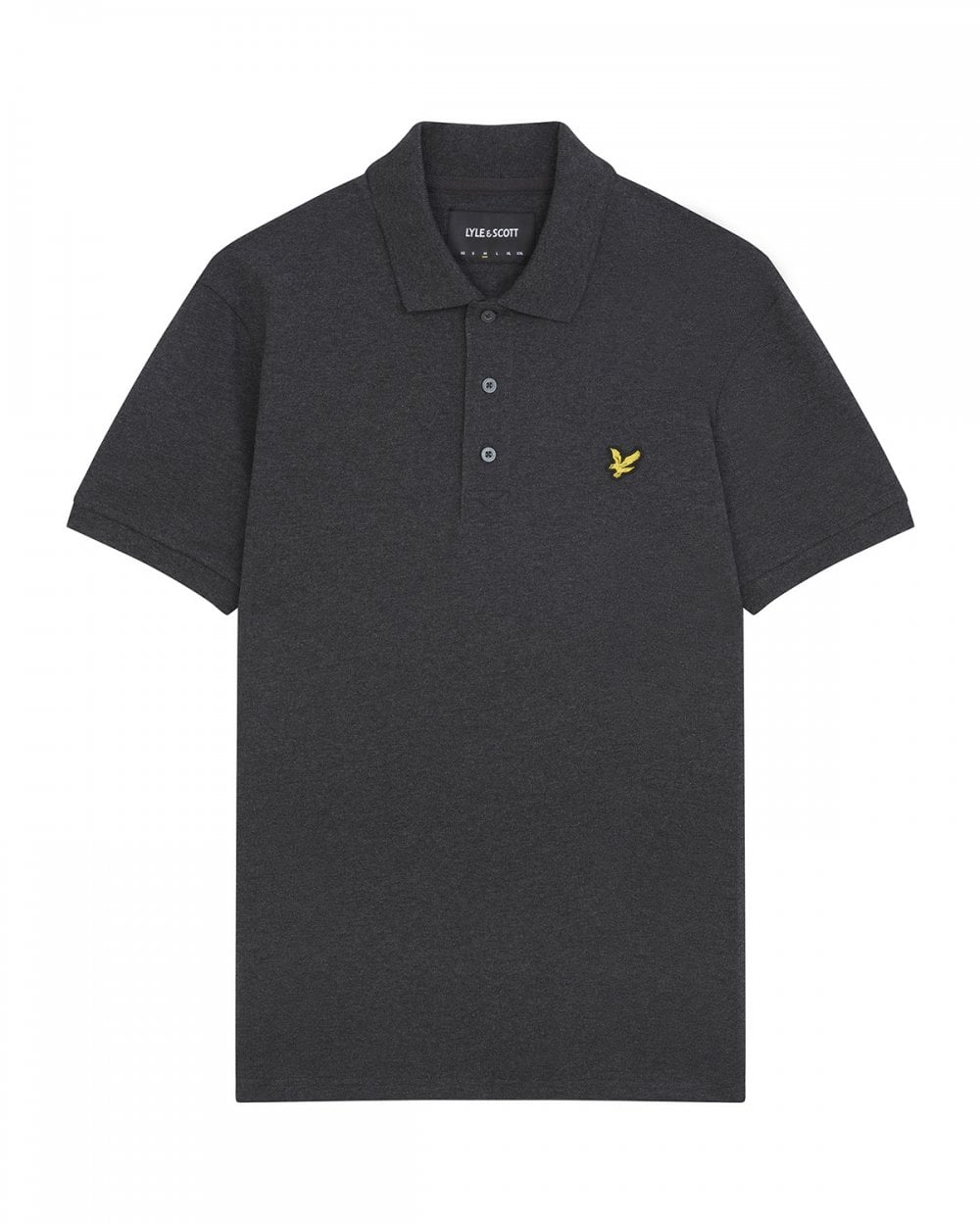 Lyle & Scott Plain Mens Polo Shirt SP400VOG - 398 Charcoal Marl