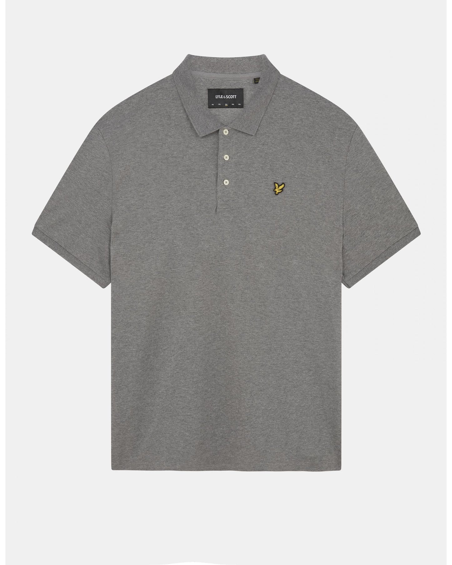 Lyle & Scott Plain Mens Polo Shirt SP400VOG - T28 Mid Grey Marl