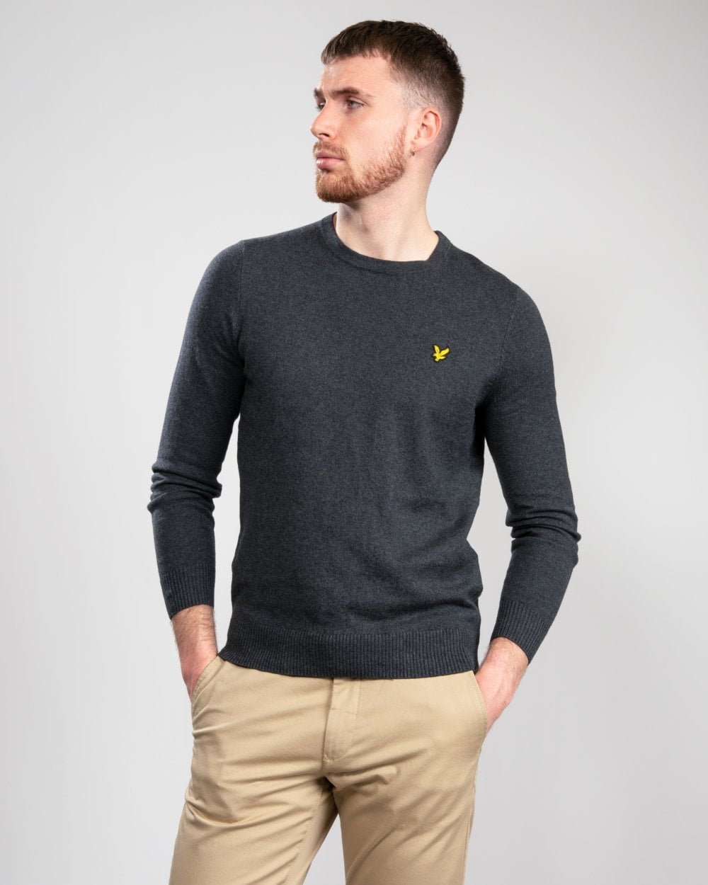 Lyle & Scott Cotton Merino Mens Crew Jumper