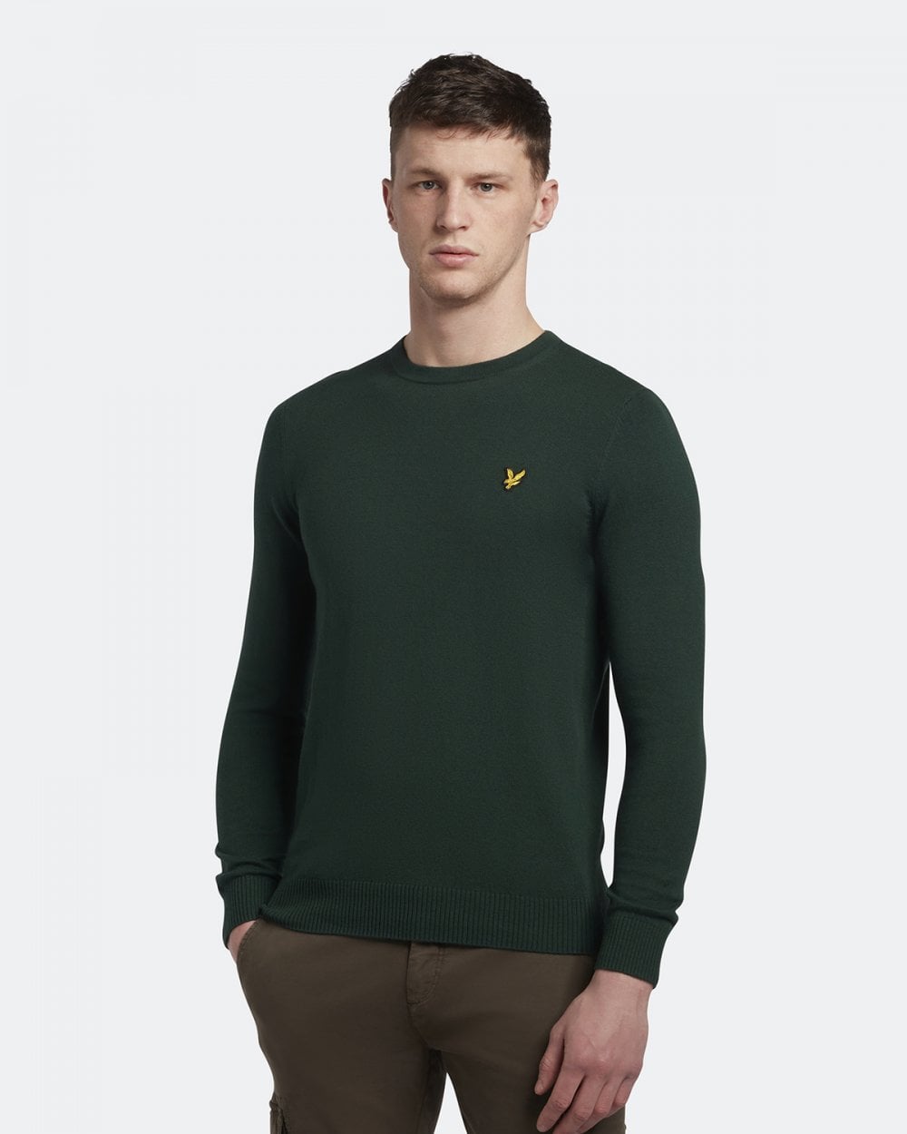 Lyle & Scott Cotton Merino Mens Crew Jumper