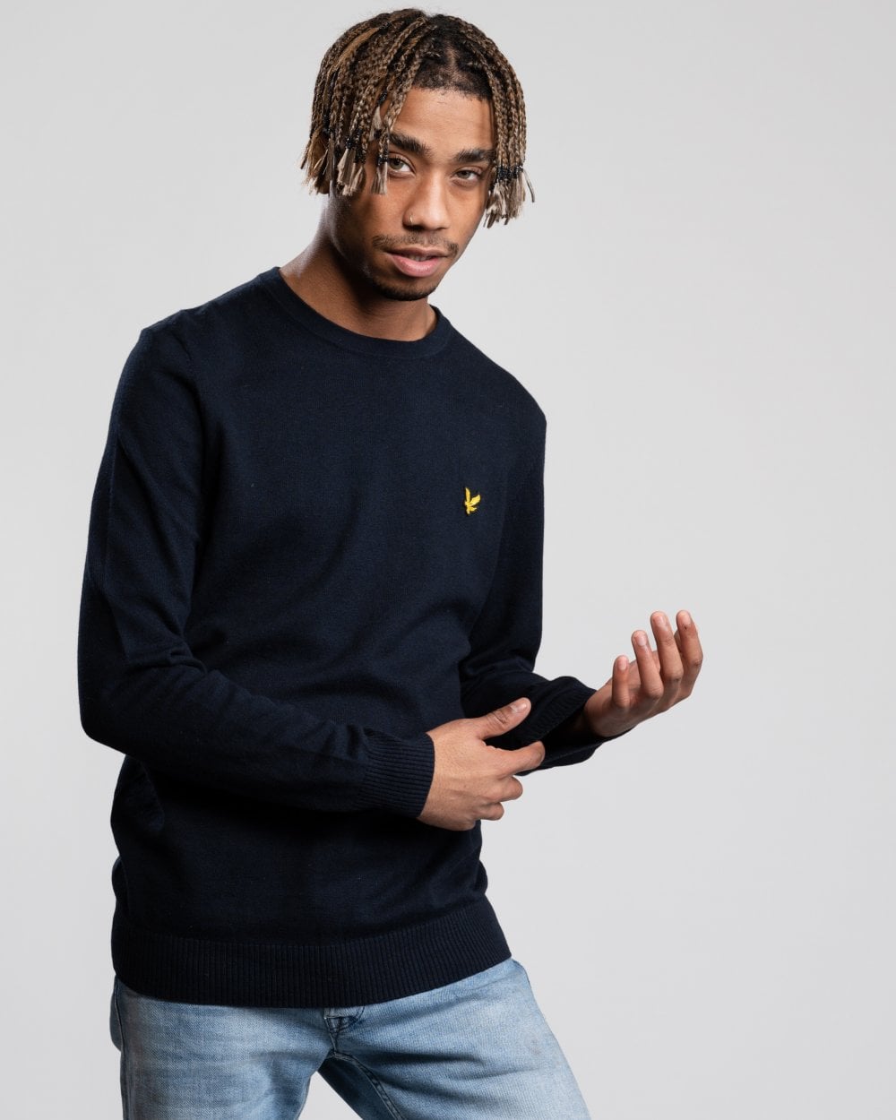 Lyle & Scott Cotton Merino Mens Crew Jumper