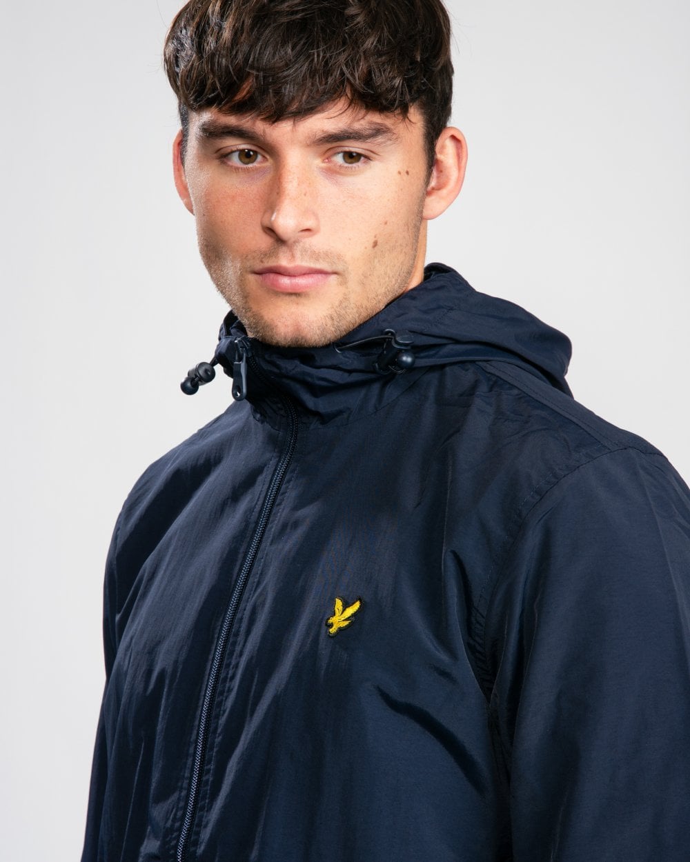 Lyle & Scott Mens Zip Through Hooded Jacket - Z271 Dark Navy