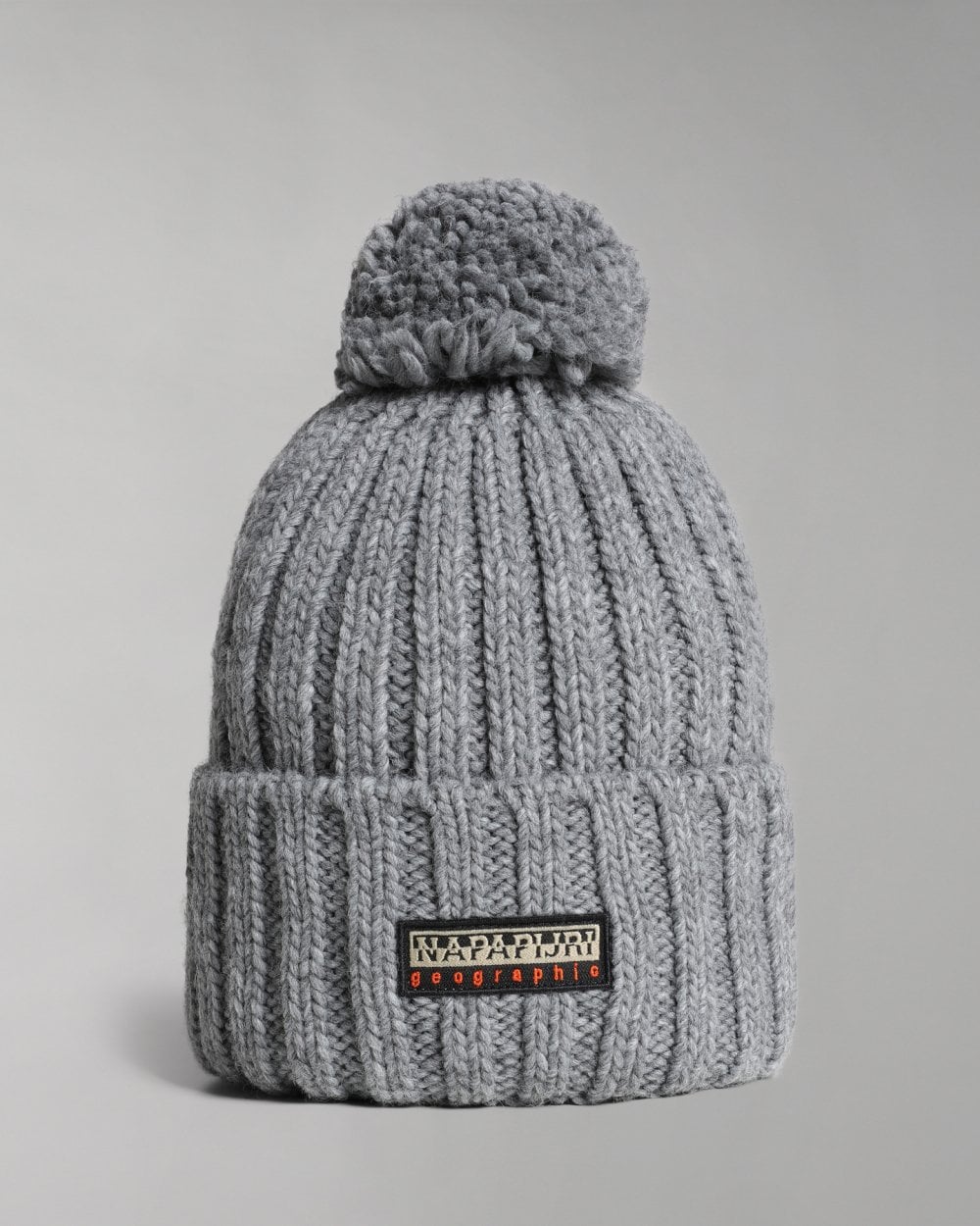 Napapijri Fea 2 Bobble Hat - Medium Grey Melange 160