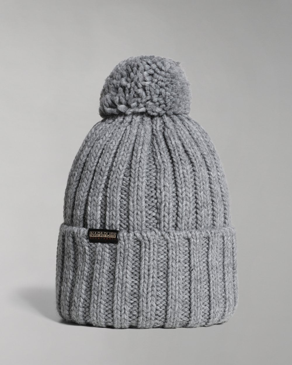 Napapijri Fea 2 Bobble Hat - Medium Grey Melange 160