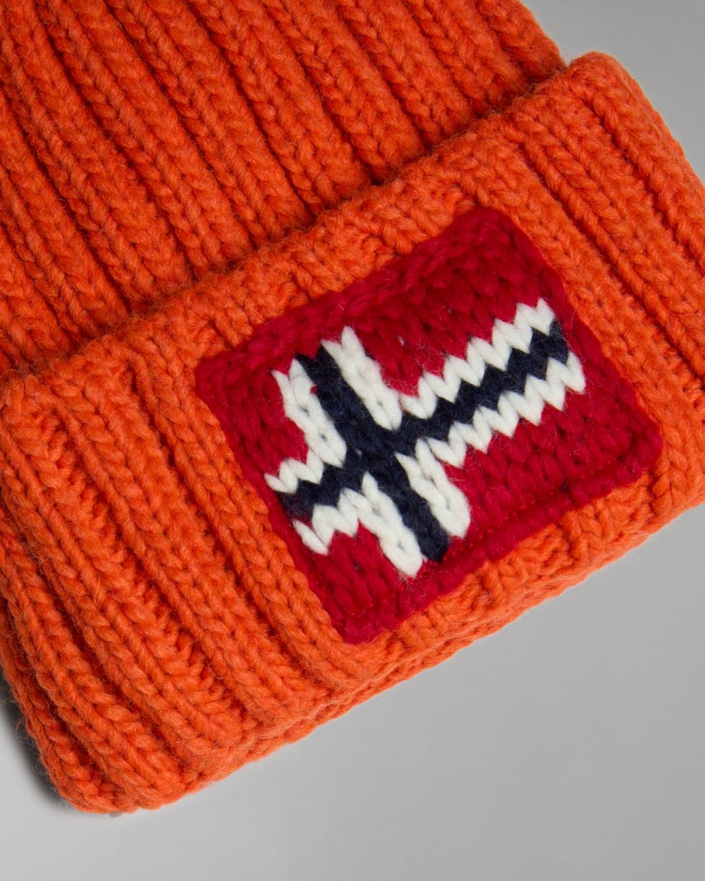 Napapijri Semiury 5 Bobble Hat - Orange Red A00