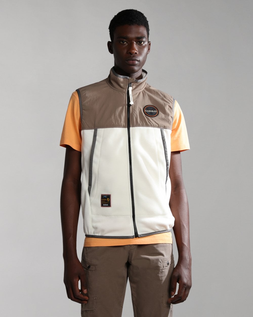 Napapijri T-Ambato Mens Gilet - N1A White Whisper