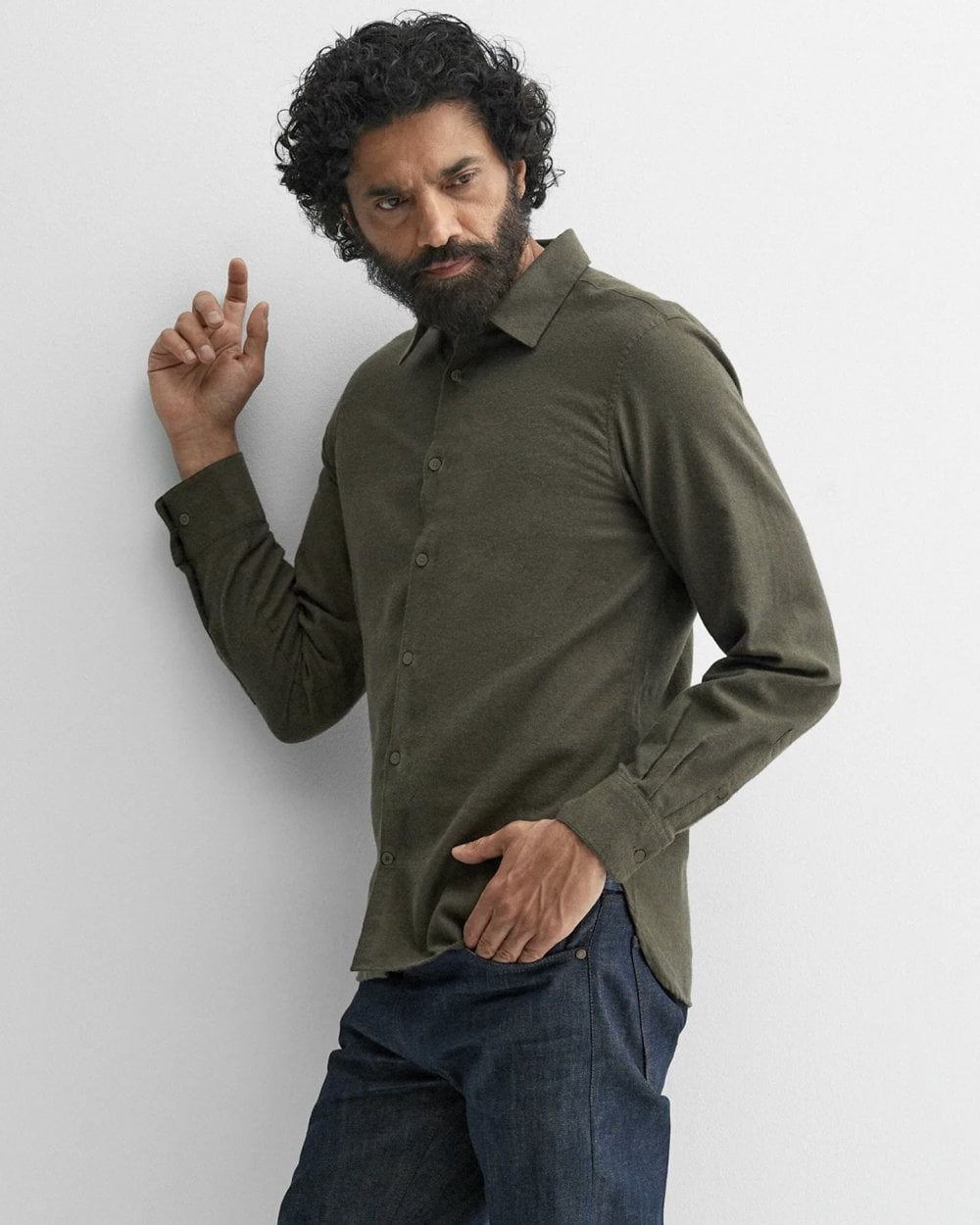 Oliver Sweeney Hawkesworth Mens Brushed Cotton Shirt