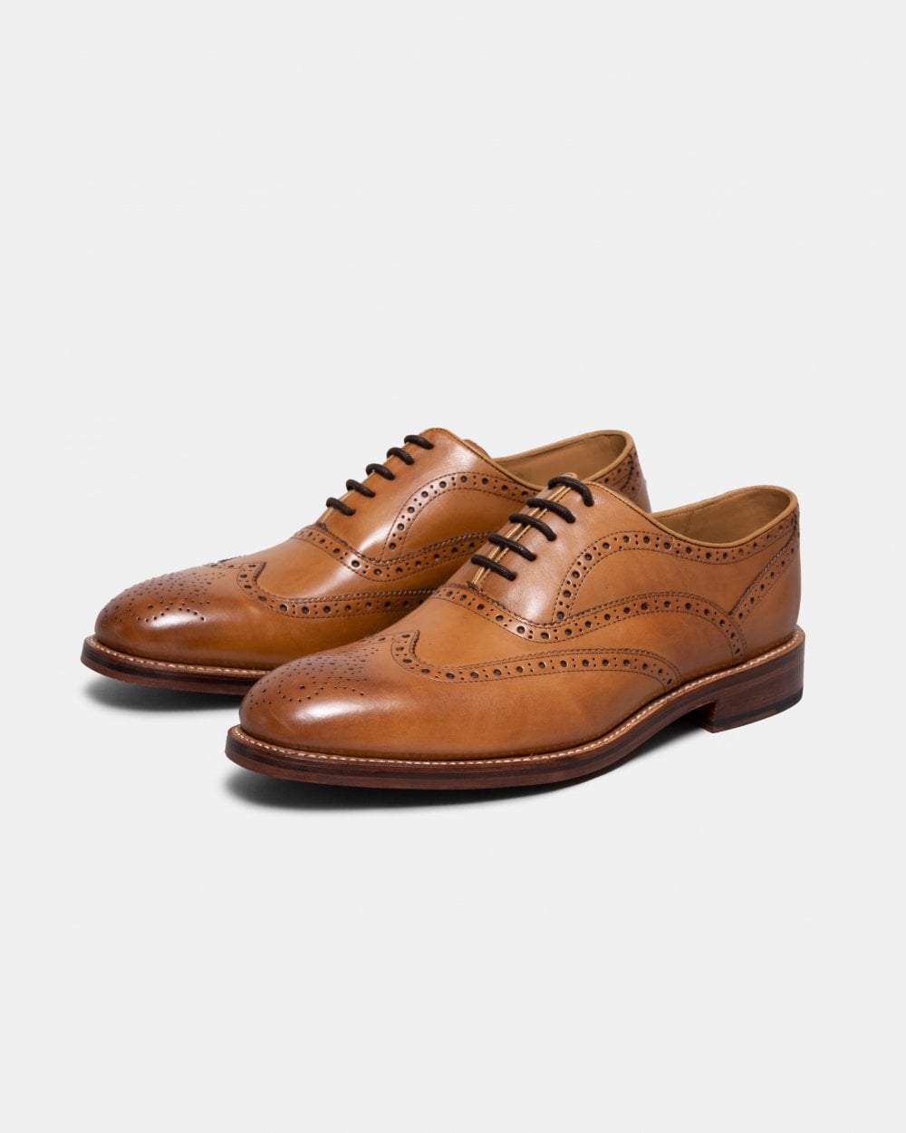 Oliver Sweeney Aldeburgh Mens Leather Brogue - Tan