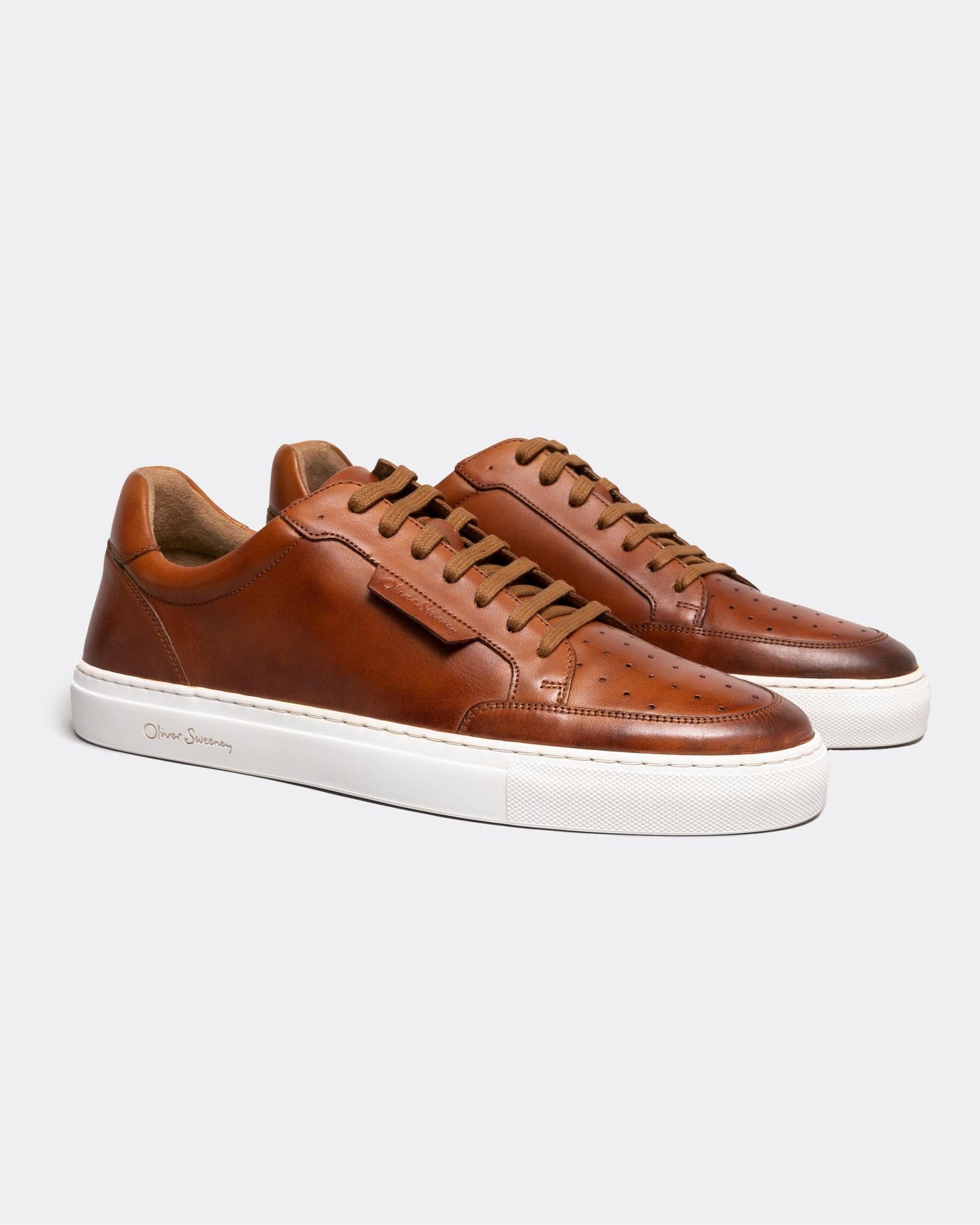 Oliver Sweeney Edwalton Hand Antiqued Leather Mens Trainers