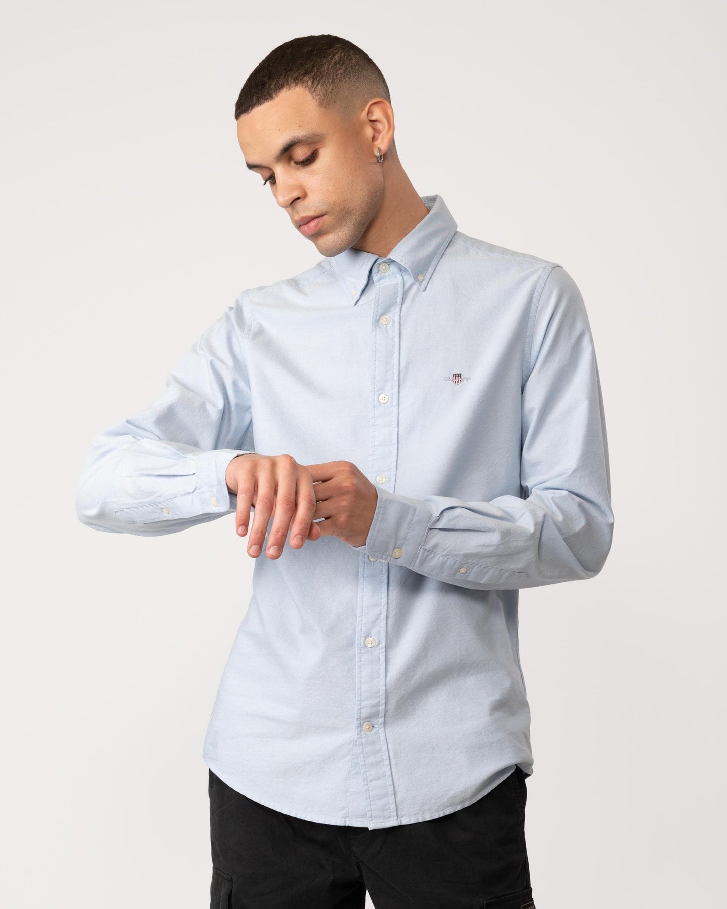 GANT Mens Slim Fit Long Sleeve Oxford Shirt