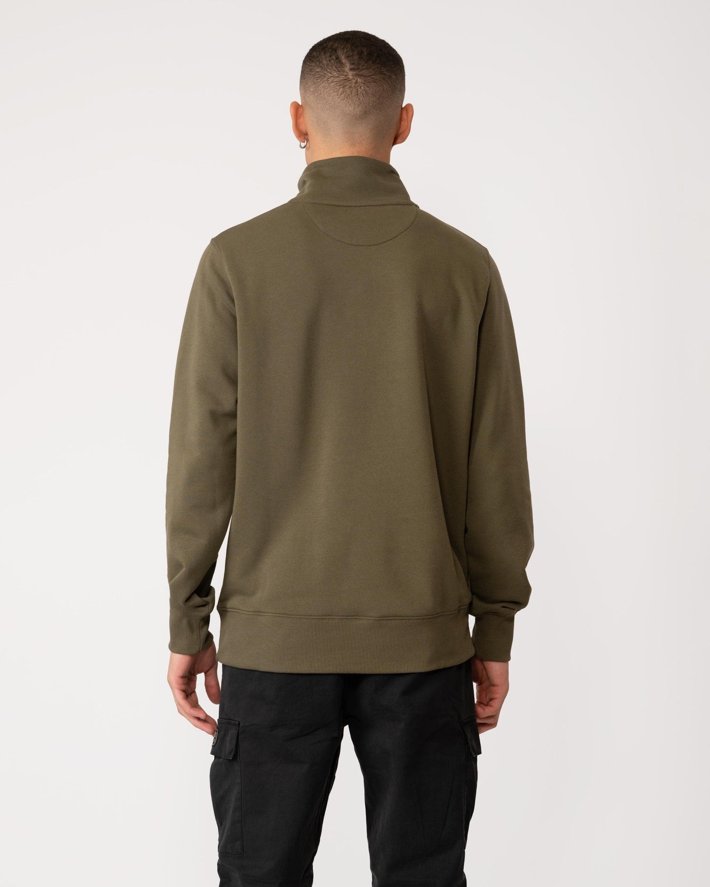 GANT Mens Regular Fit Shield Logo Half Zip Sweatshirt - 301 Racing Green