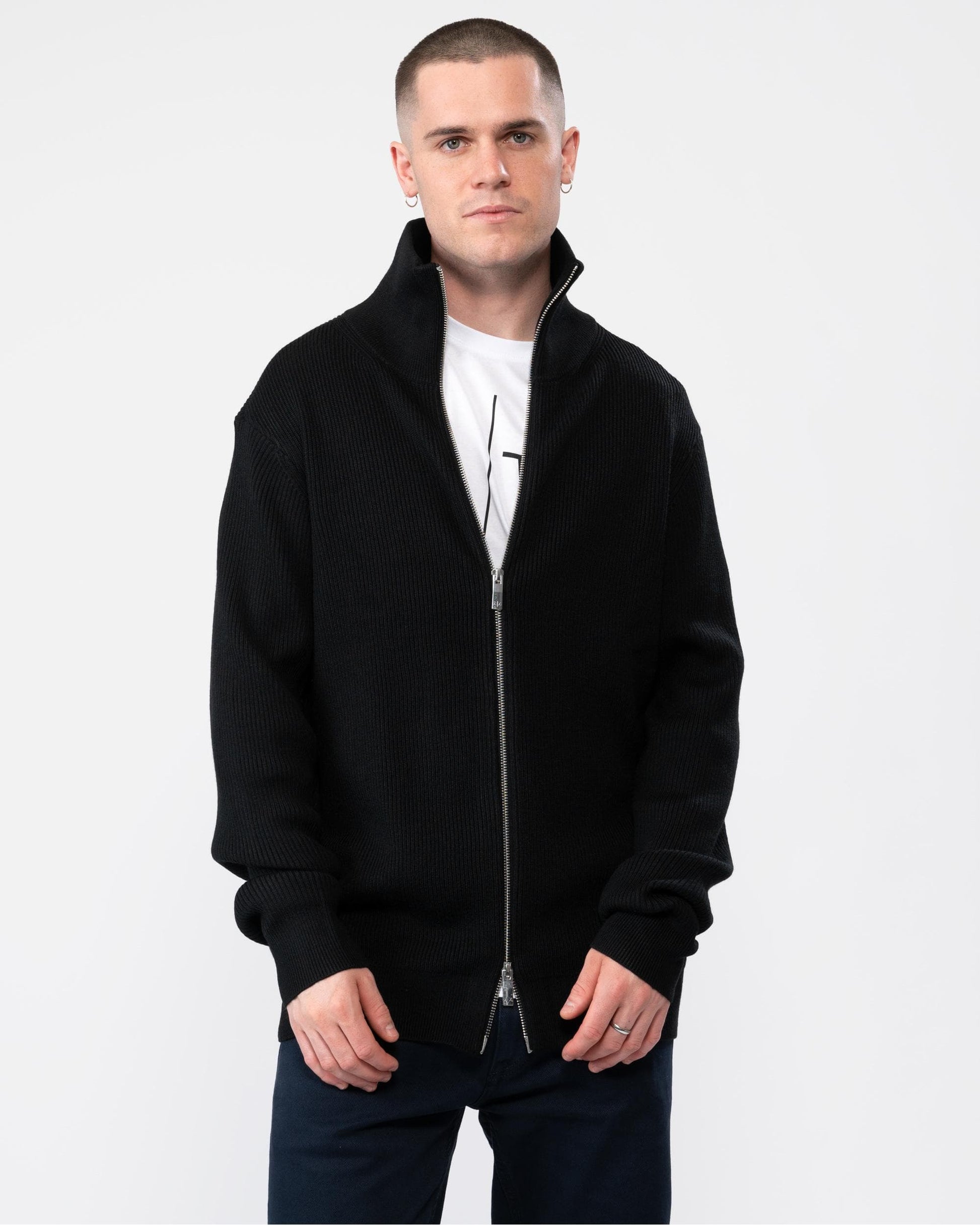 Armani Exchange Mens Double Zip Cardigan