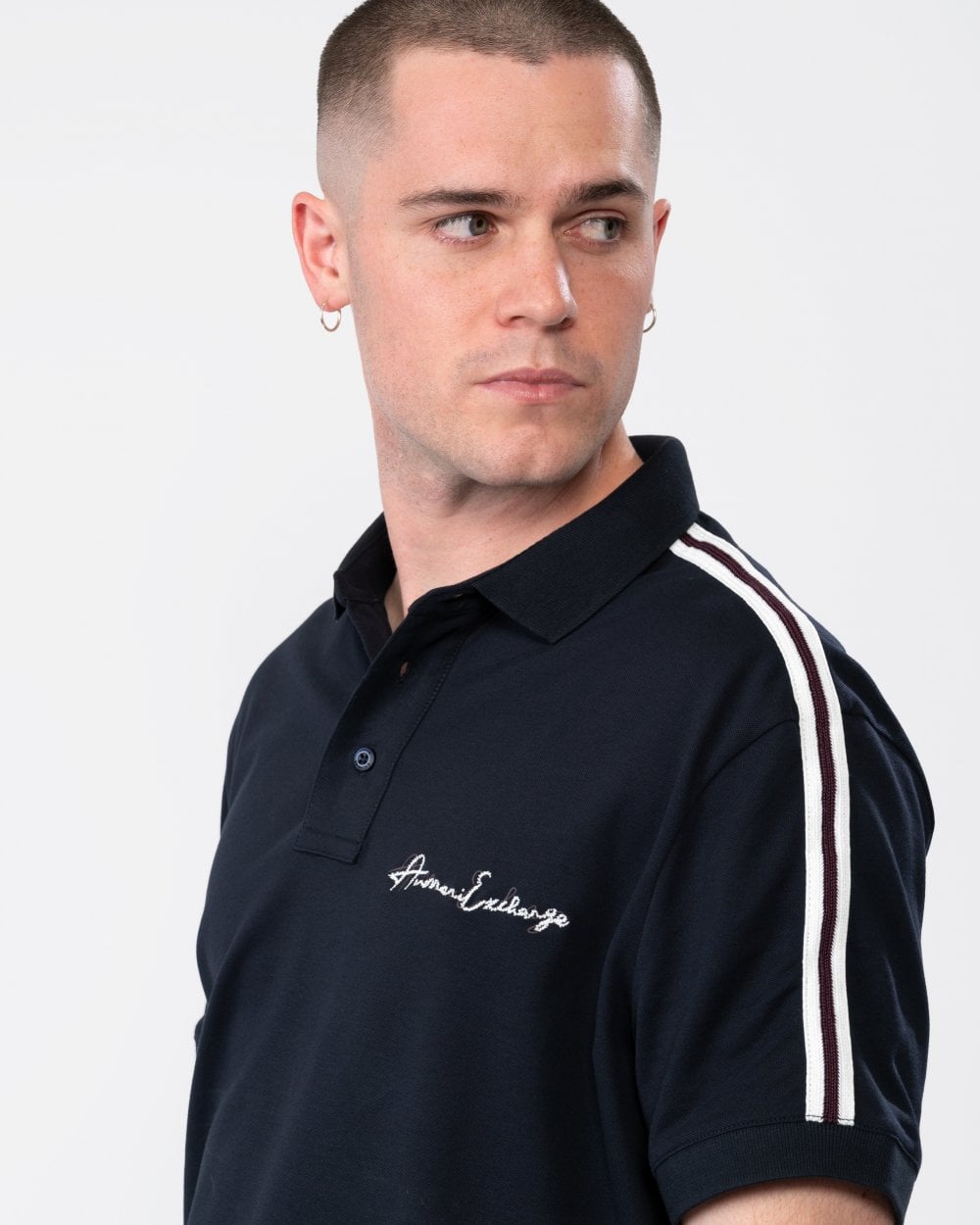Armani Exchange Mens Signature Polo