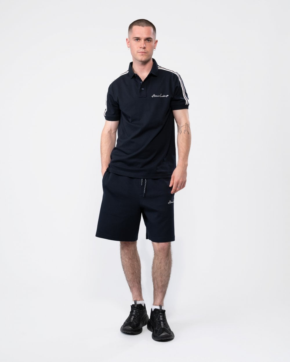 Armani Exchange Mens Signature Polo