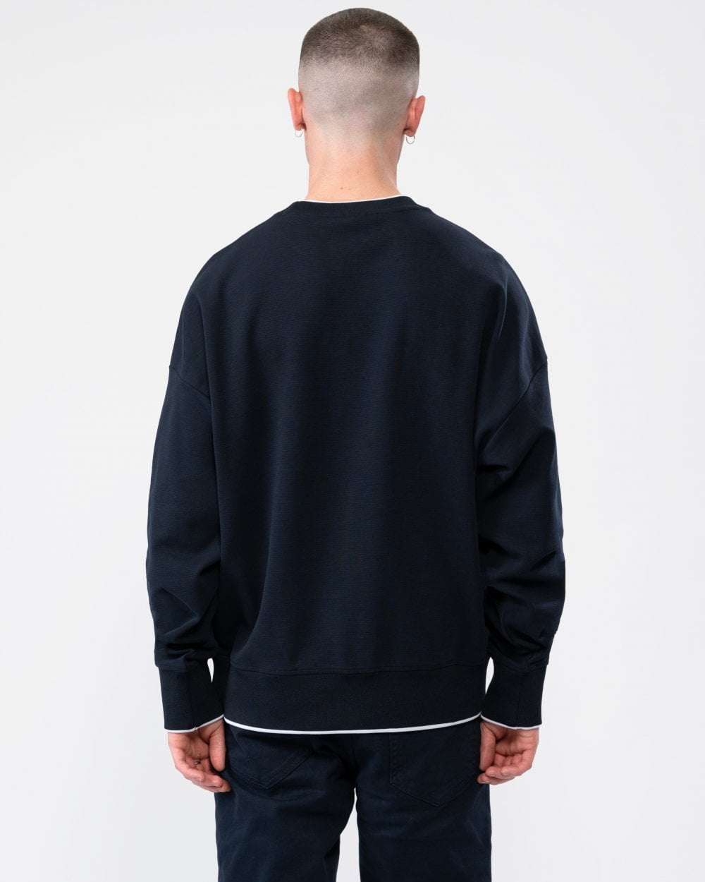 Armani Exchange Mens Large AX Outline Logo Sweatshirt