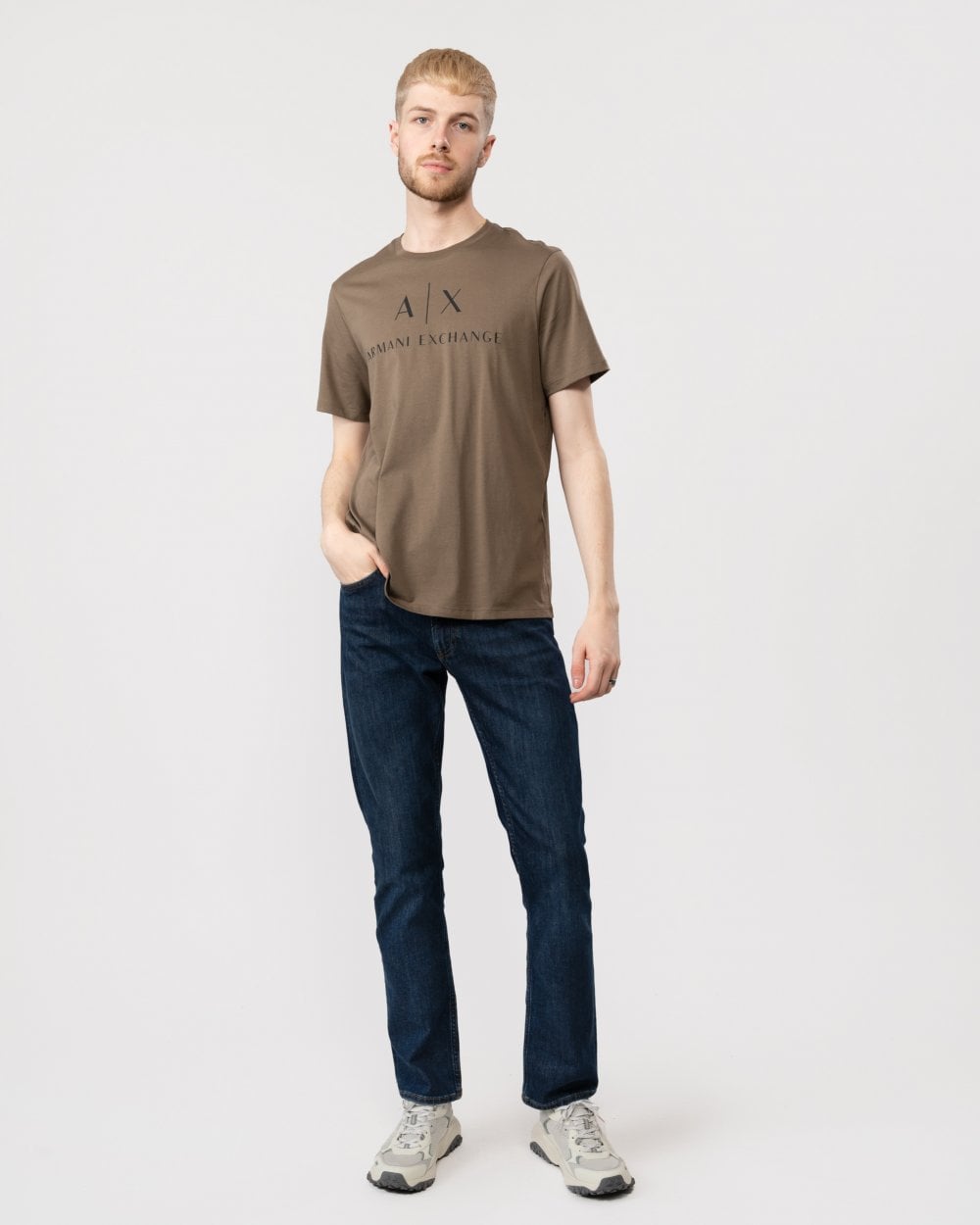 Armani Exchange A|X Logo Mens T-Shirt - Crocodile 1784