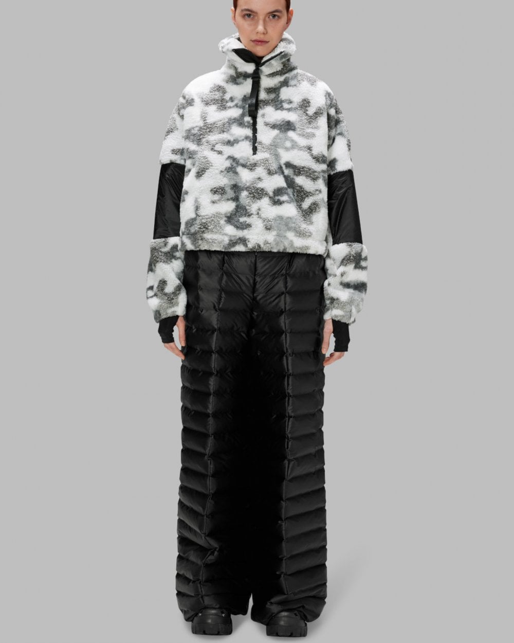 Rains W Kofu Unisex Fleece Pullover - 62 Camo