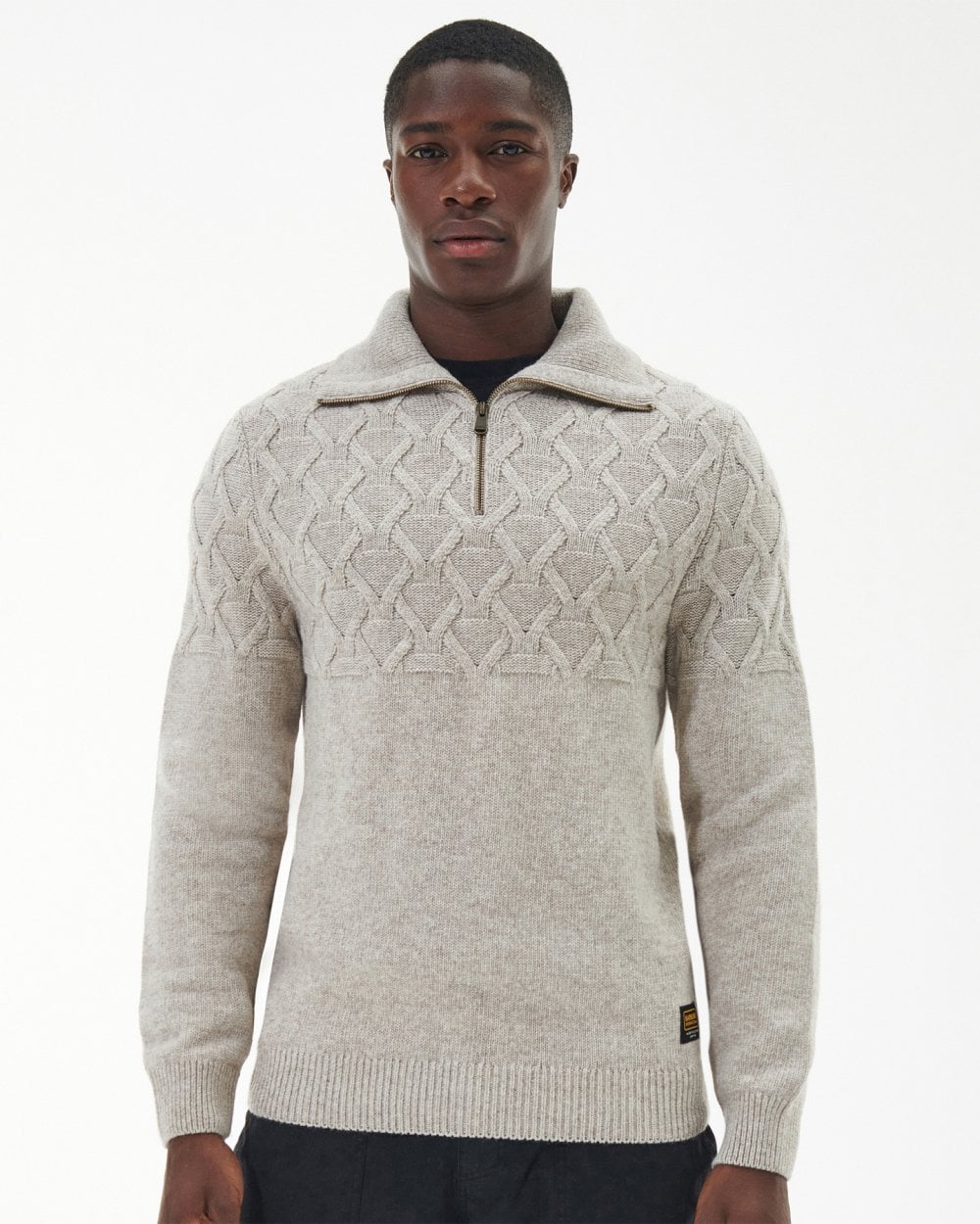 Barbour International Breaker Mens Funnel-Neck Jumper