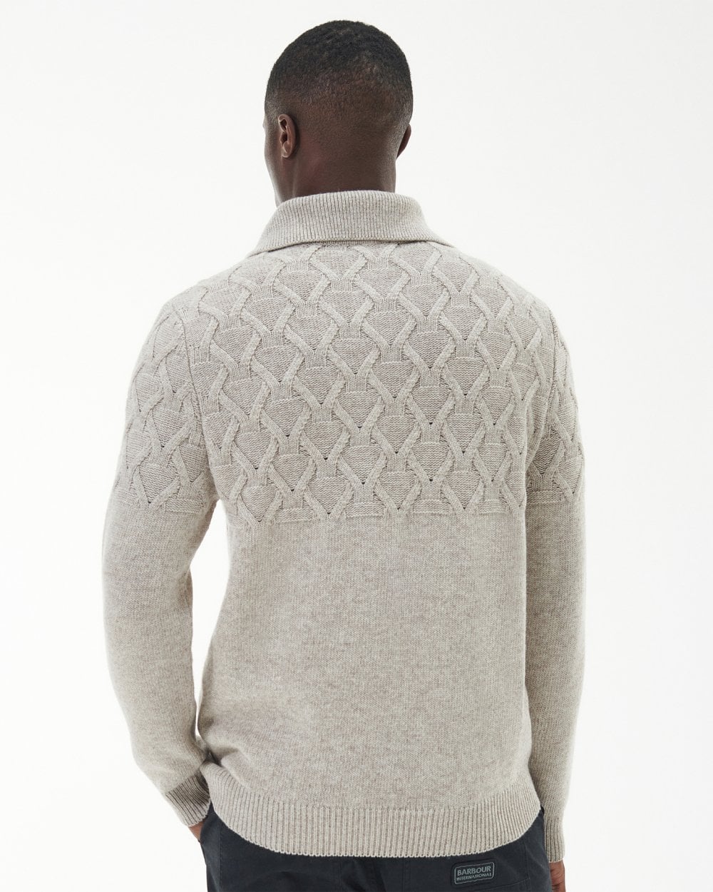 Barbour International Breaker Mens Funnel-Neck Jumper