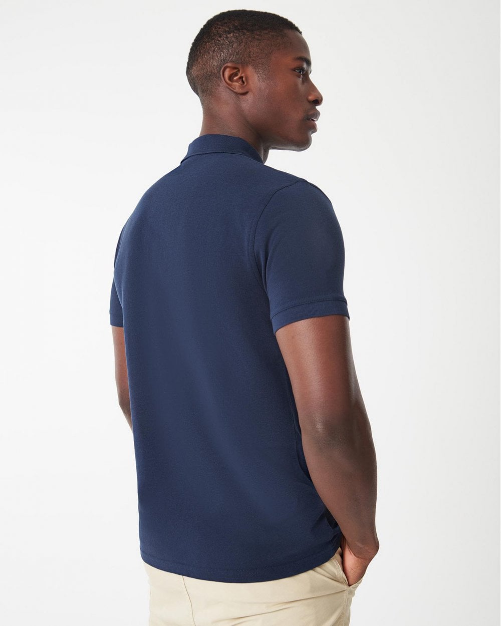Barbour International Essential Short Sleeve Mens Polo - International Navy