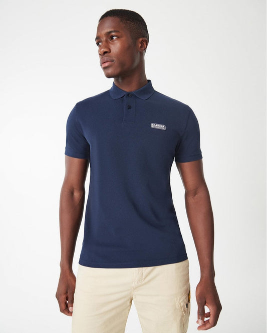Barbour International Essential Short Sleeve Mens Polo - International Navy