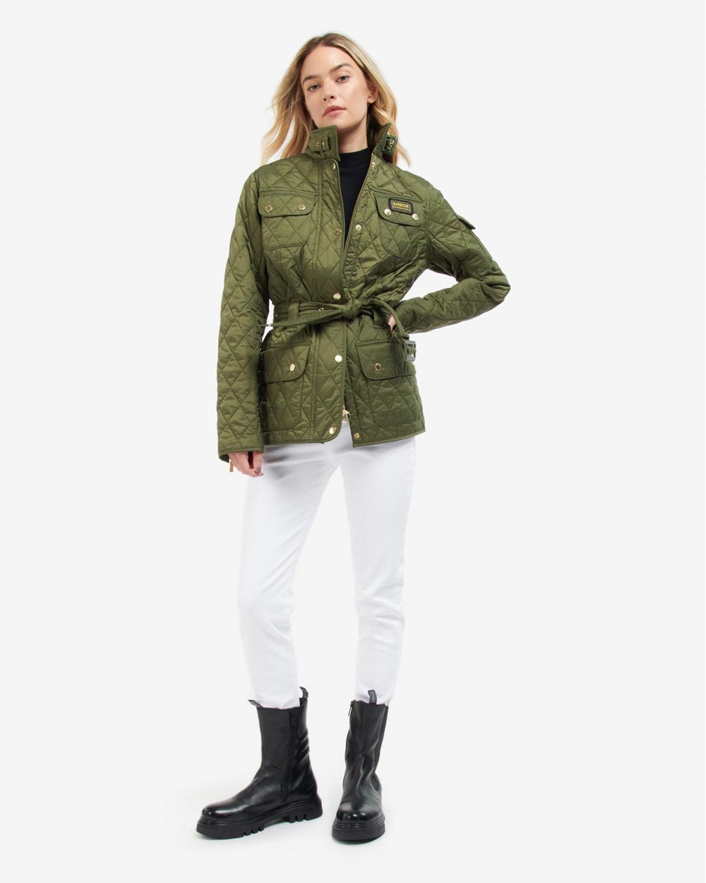 Barbour International Regular Lightweight Womens Quilted Jacket - Midnight Green