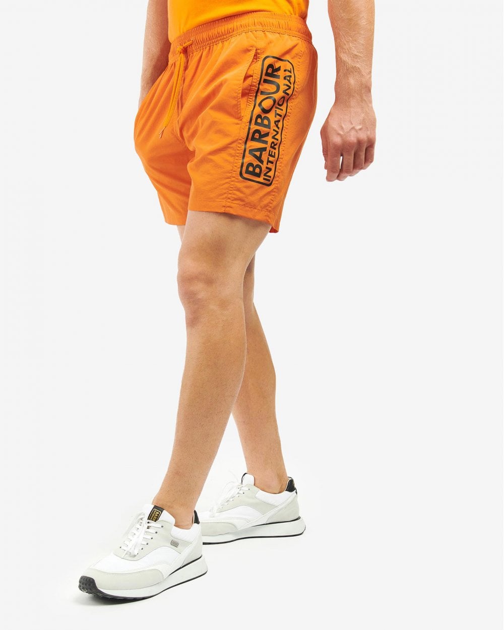 Barbour International Large Logo Mens Swim Shorts