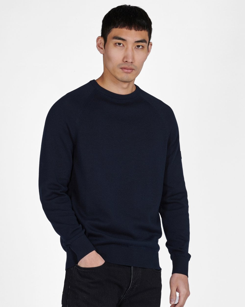 Barbour International Cotton Mens Crew Neck