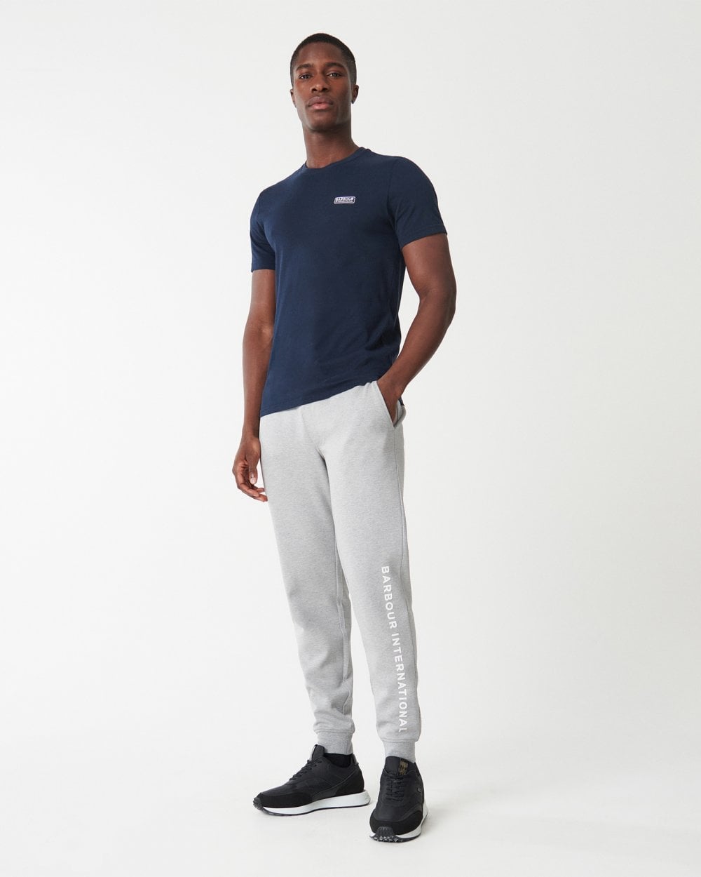 Barbour International Small Logo Mens T-Shirt - International Navy