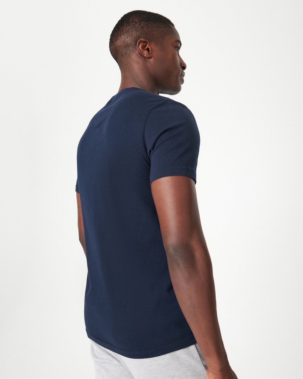 Barbour International Small Logo Mens T-Shirt - International Navy