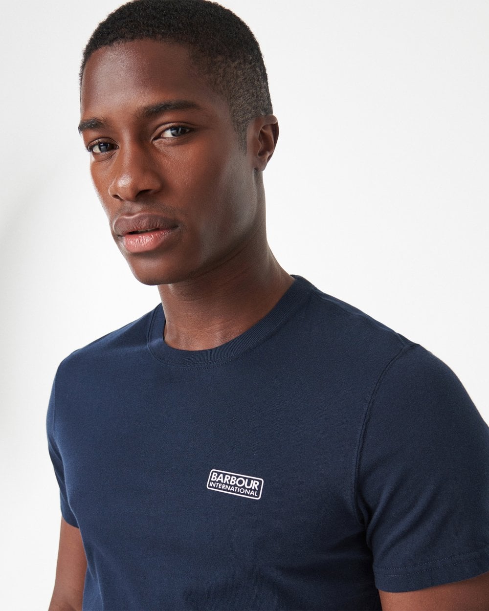 Barbour International Small Logo Mens T-Shirt - International Navy