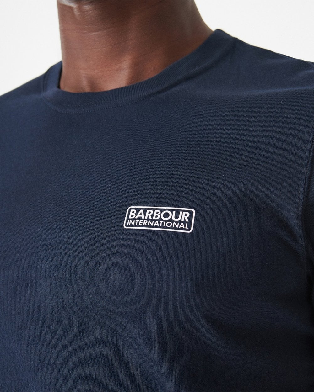 Barbour International Small Logo Mens T-Shirt - International Navy