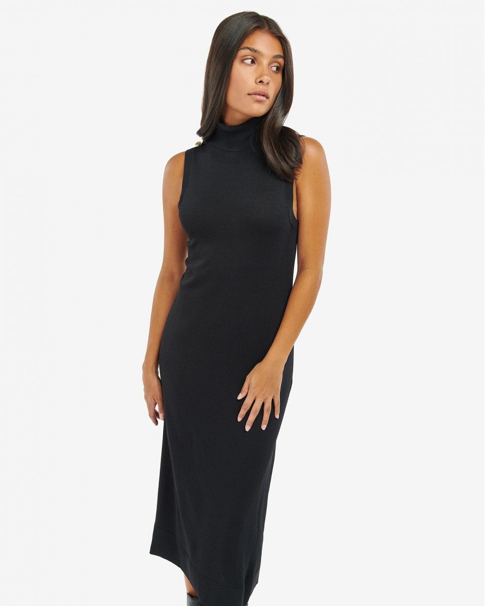 Barbour International Rosbern Womens Knitted Midi Dress CHO Barbour International Rosbern Womens Knitted Midi Dress CHO