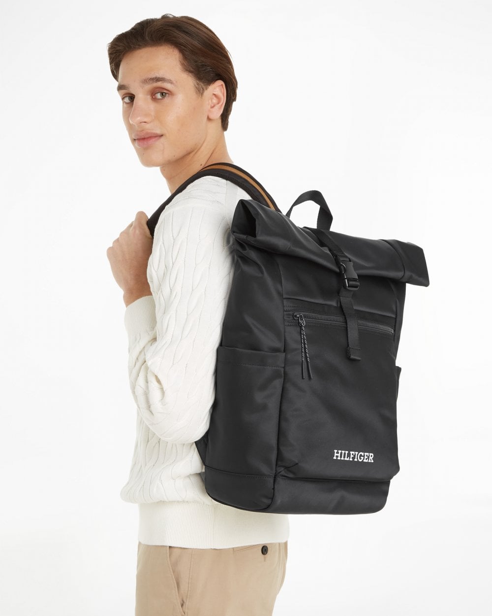 Tommy Hilfiger TH Monotype Rolltop Backpack